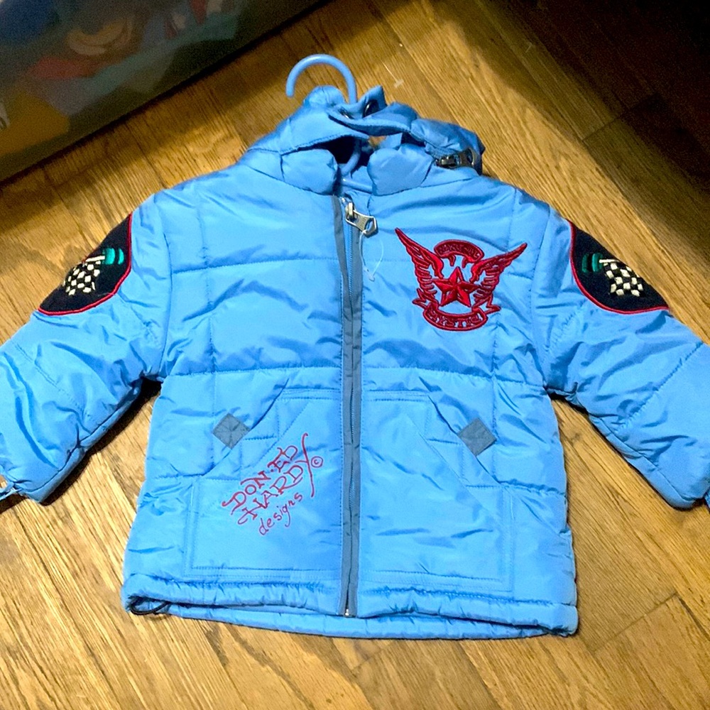 Ed hardy puffer jacket.  631R